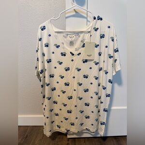 Kyte BABY Cream and Blue Women’s Tee